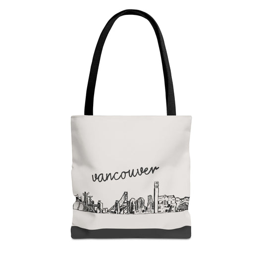 Vancouver Travel Tote Bag – Lightweight Wanderlight Tote, Skyline Design, Durable Everyday Adventure Bag