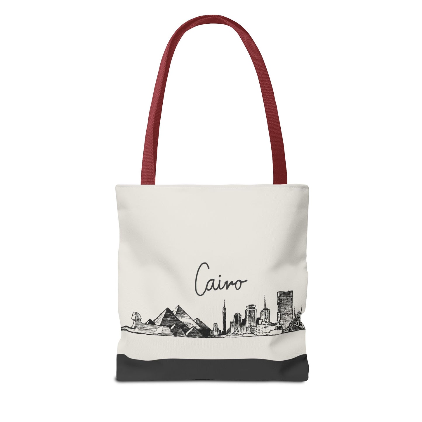 Cairo Travel Tote Bag – Lightweight Wanderlight Tote, Skyline Design, Durable Everyday Adventure Bag