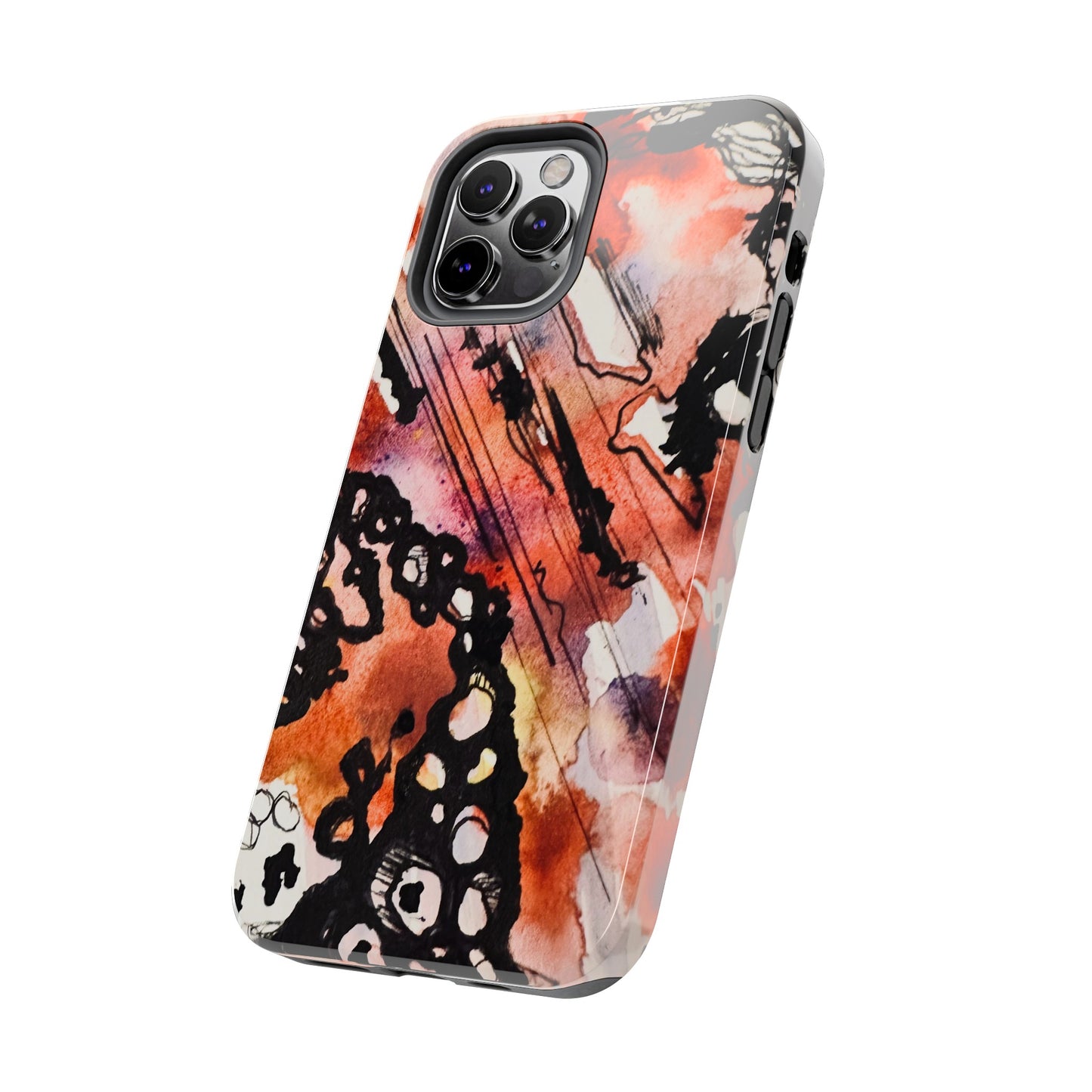 iPhone 15 Pro Max Designer Phone Case Watercolor Thrash Phone Case