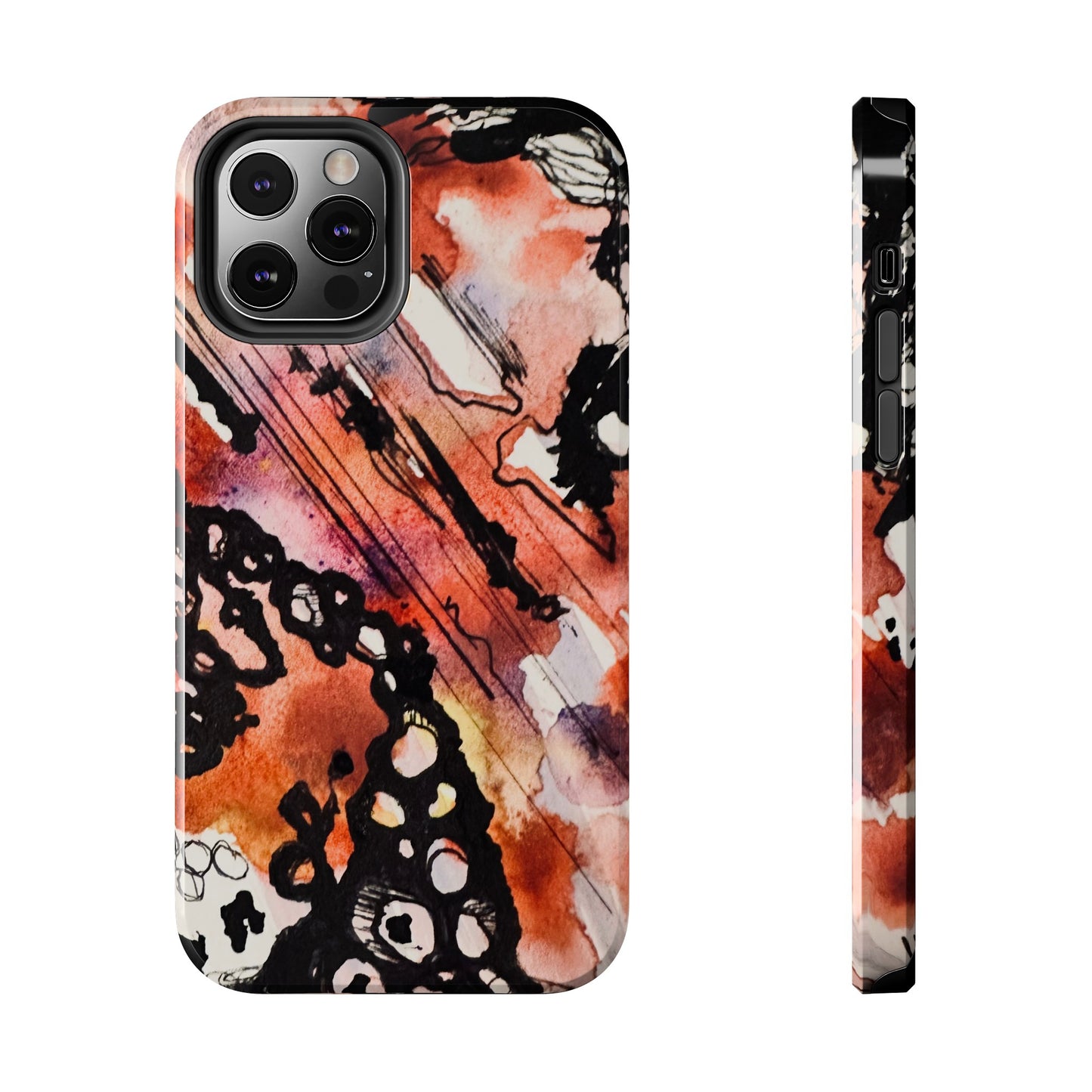 iPhone 15 Pro Max Designer Phone Case Watercolor Thrash Phone Case