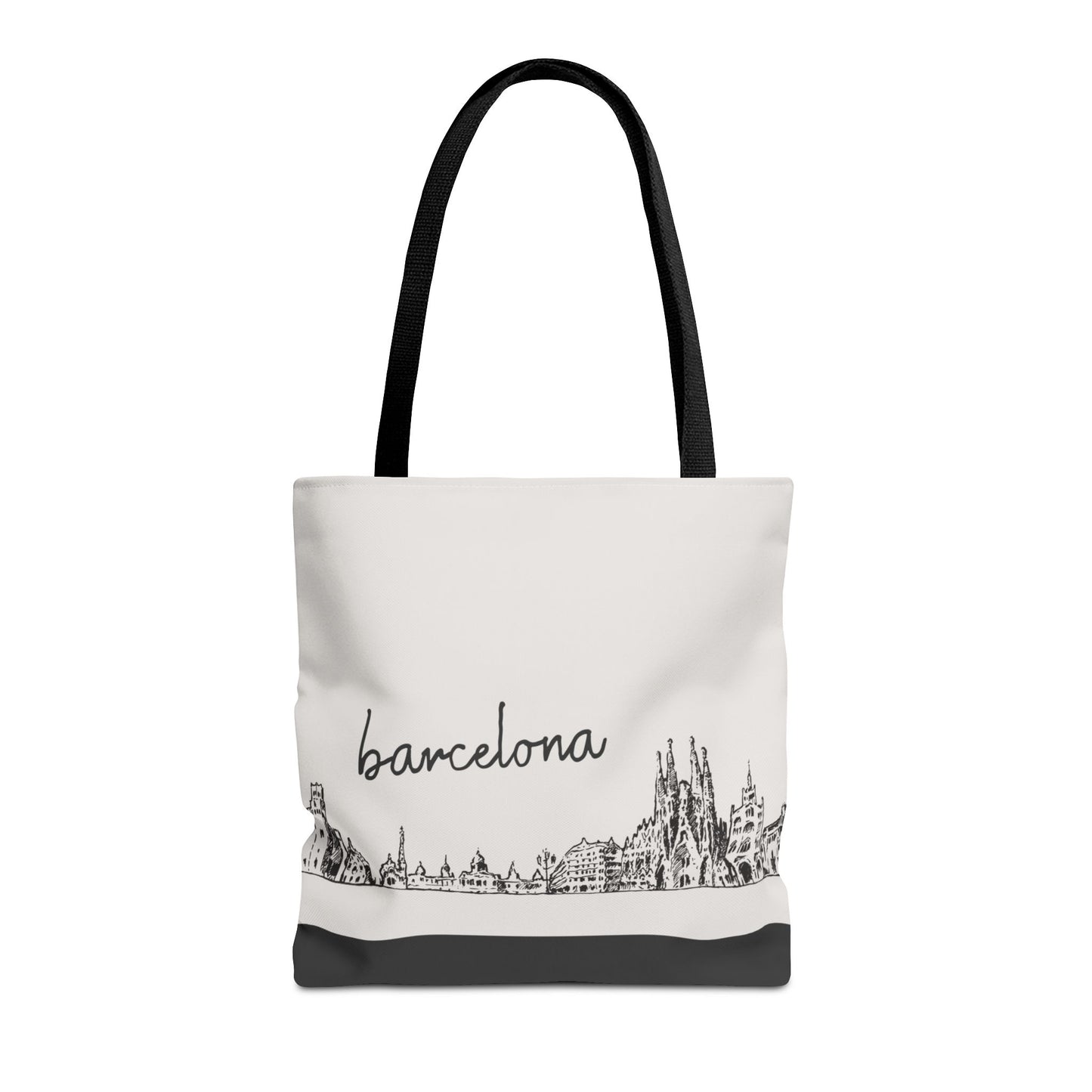 Barcelona Travel Tote Bag – Lightweight Wanderlight Tote, Skyline Design, Durable Everyday Adventure Bag