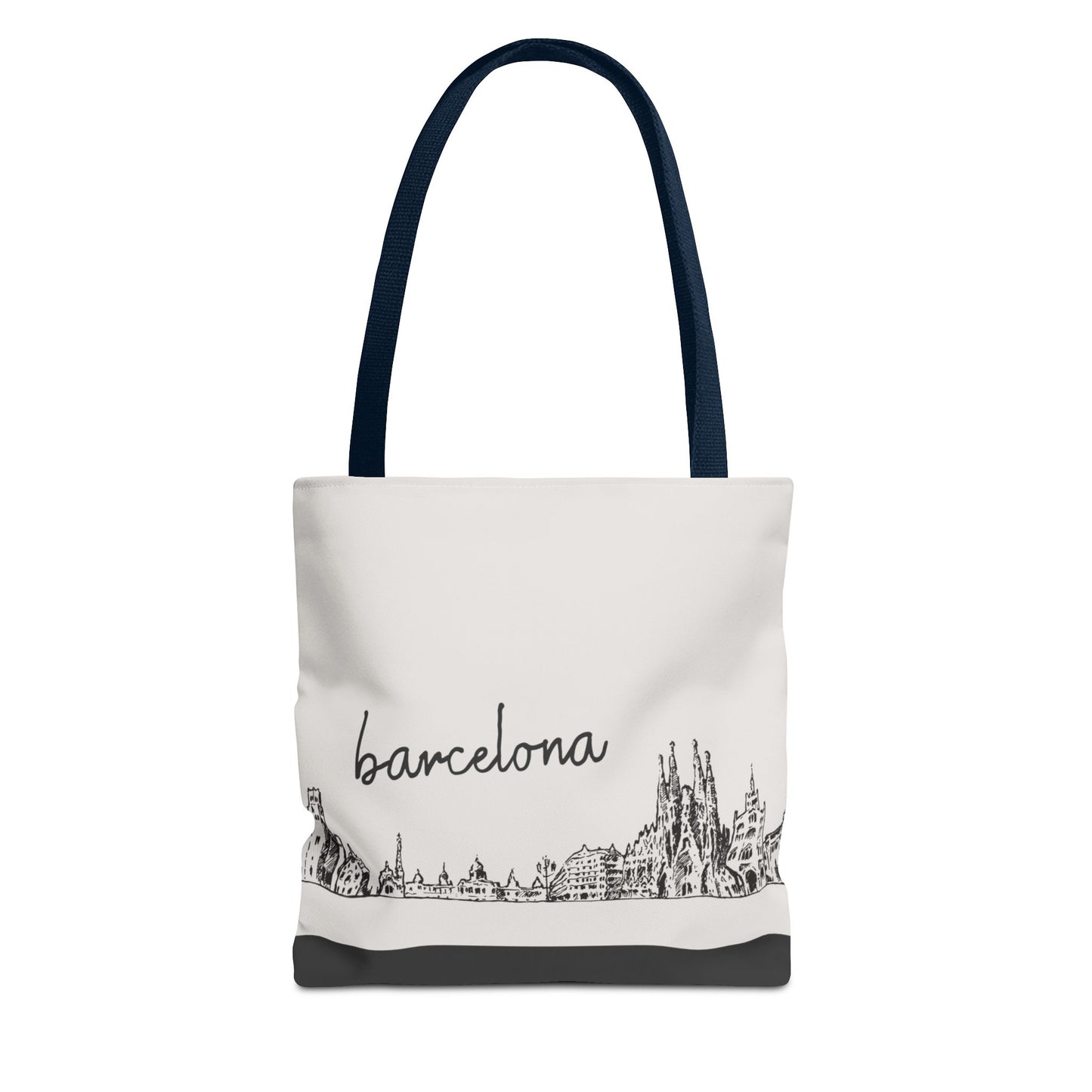 Barcelona Travel Tote Bag – Lightweight Wanderlight Tote, Skyline Design, Durable Everyday Adventure Bag