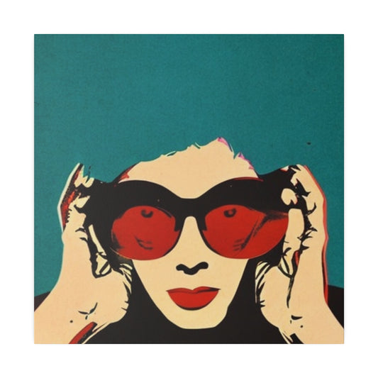 Eclectic Granny: Pop Art Canvas Wall Art