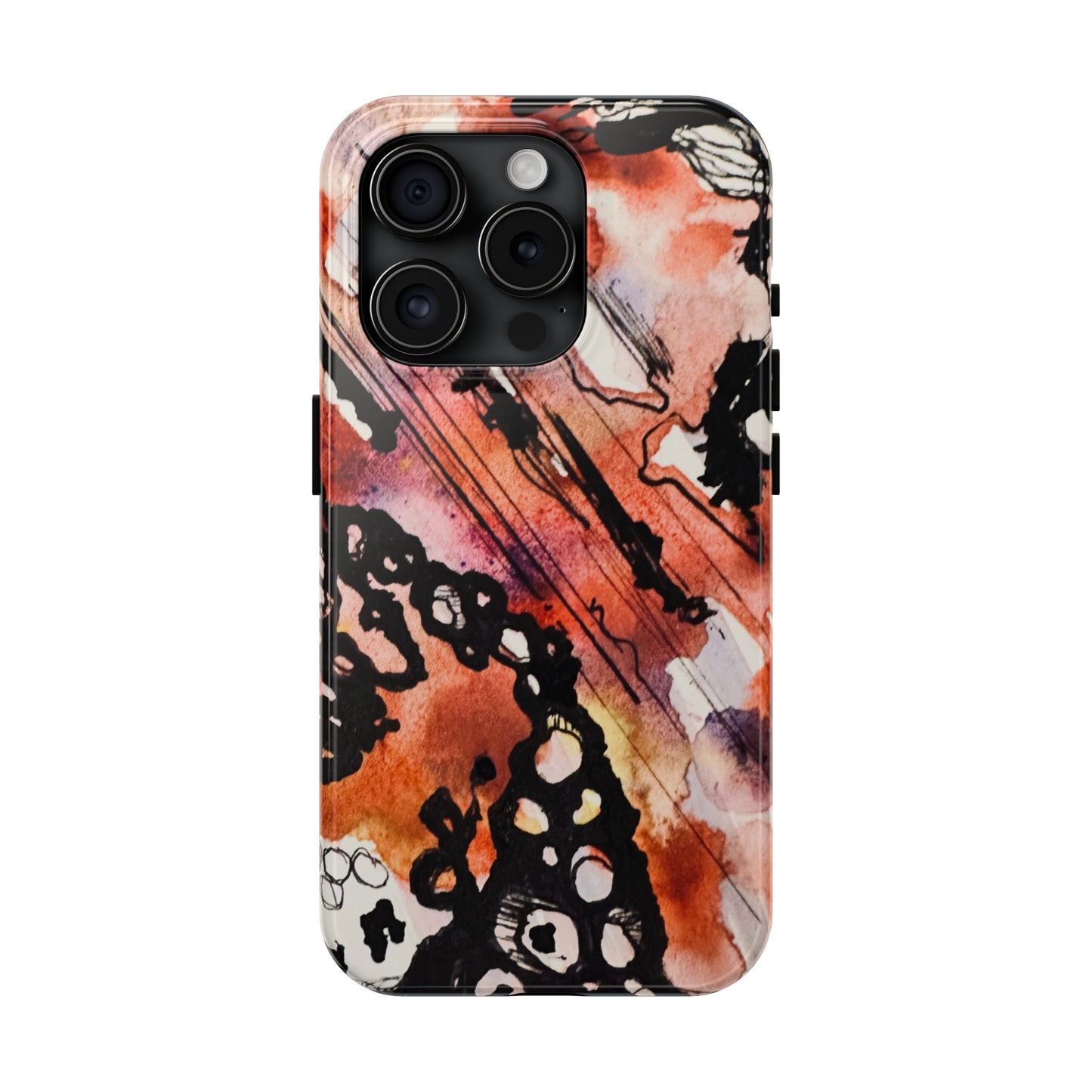 iPhone 15 Pro Max Designer Phone Case Watercolor Thrash Phone Case