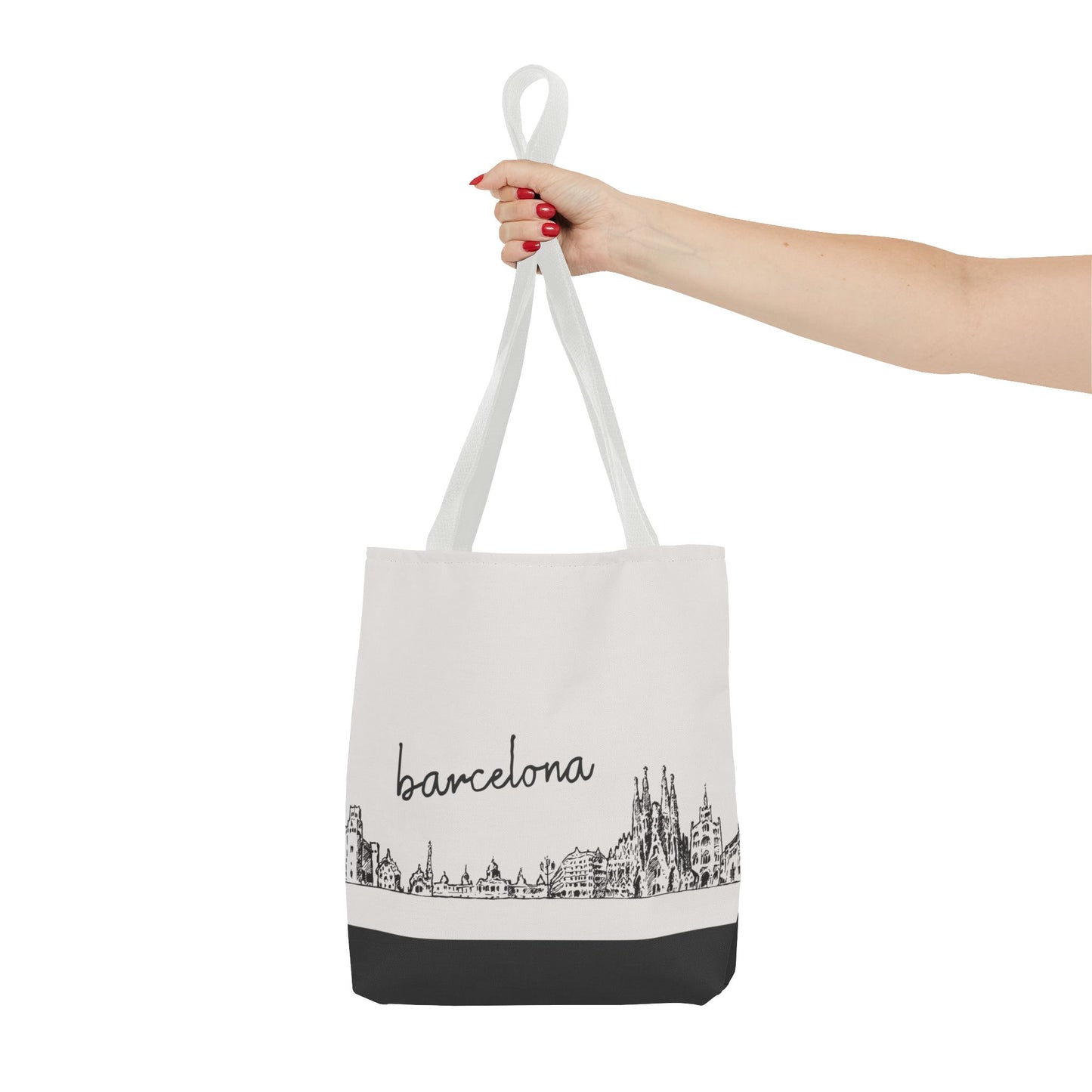 Barcelona Travel Tote Bag – Lightweight Wanderlight Tote, Skyline Design, Durable Everyday Adventure Bag