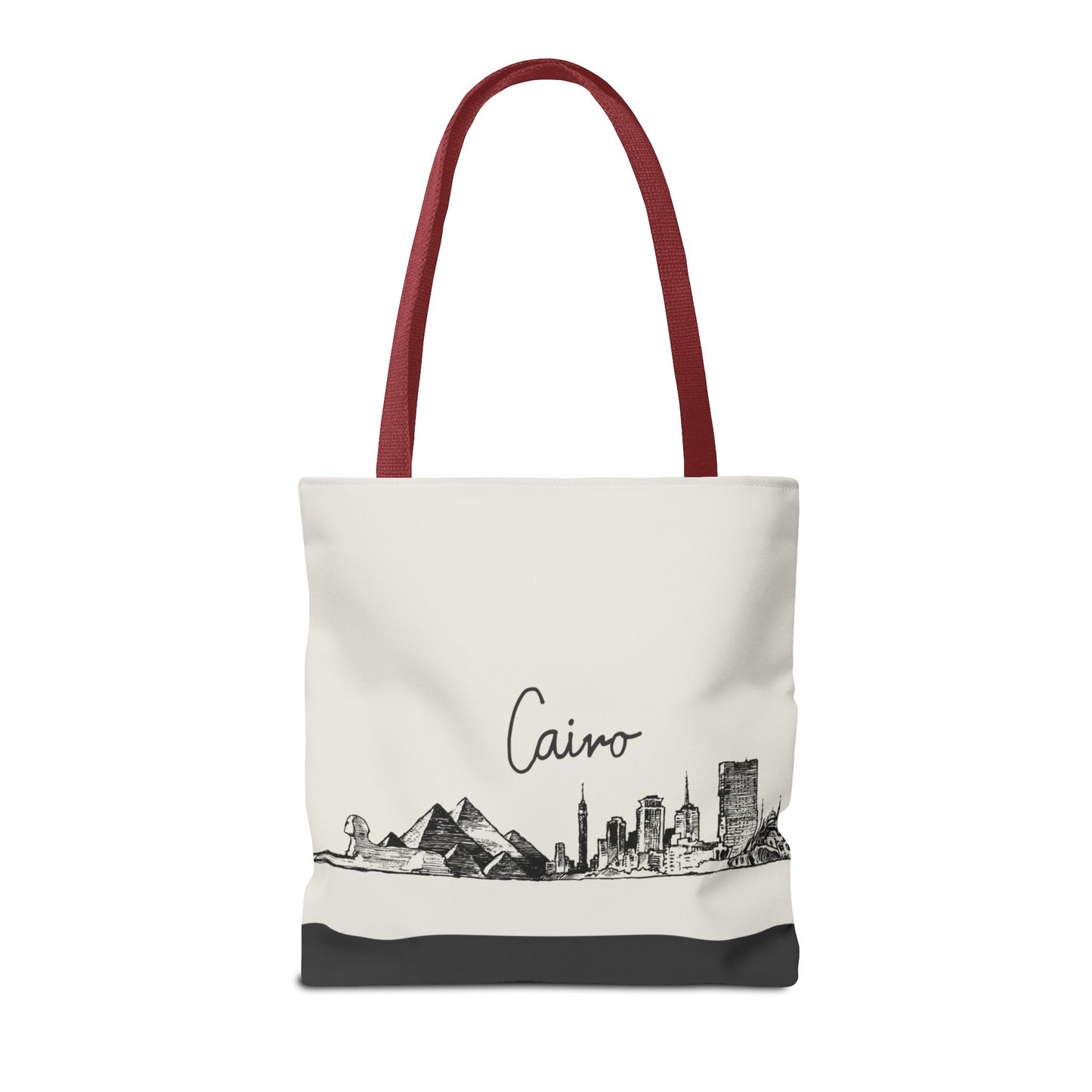 Cairo Travel Tote Bag – Lightweight Wanderlight Tote, Skyline Design, Durable Everyday Adventure Bag