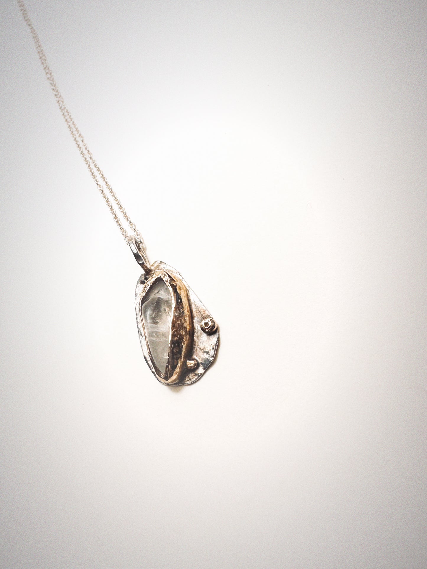 Riverlight Talisman Necklace | One-of-a-Kind Quartz & Sterling Pendant